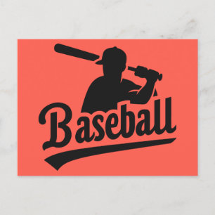 Custom Colour Baseball Postcard