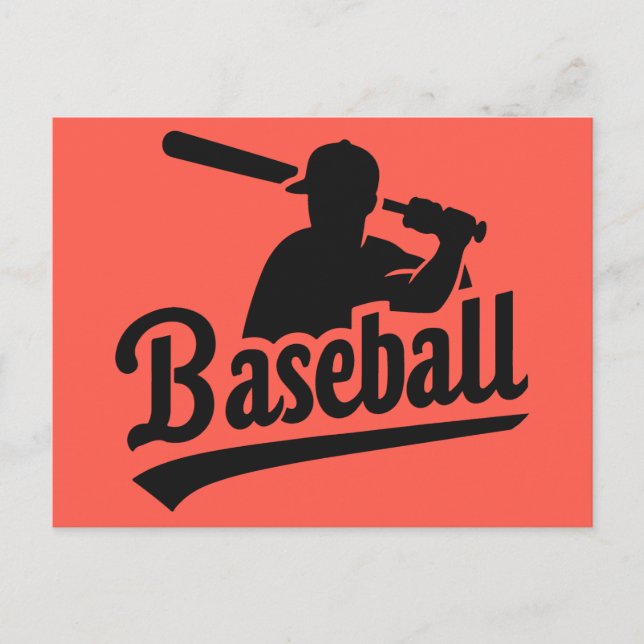 Custom Colour Baseball Postcard (Front)