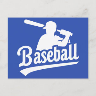Custom Colour Baseball Postcard