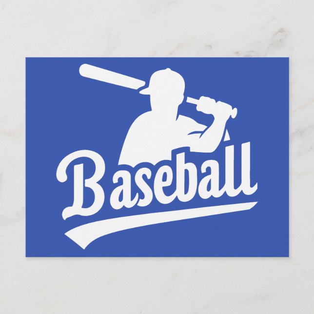 Custom Colour Baseball Postcard (Front)