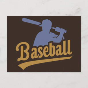 Custom Colour Baseball Postcard