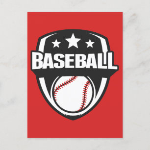 Custom Colour Baseball Postcard
