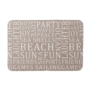 Custom Colour Beach House bath mats