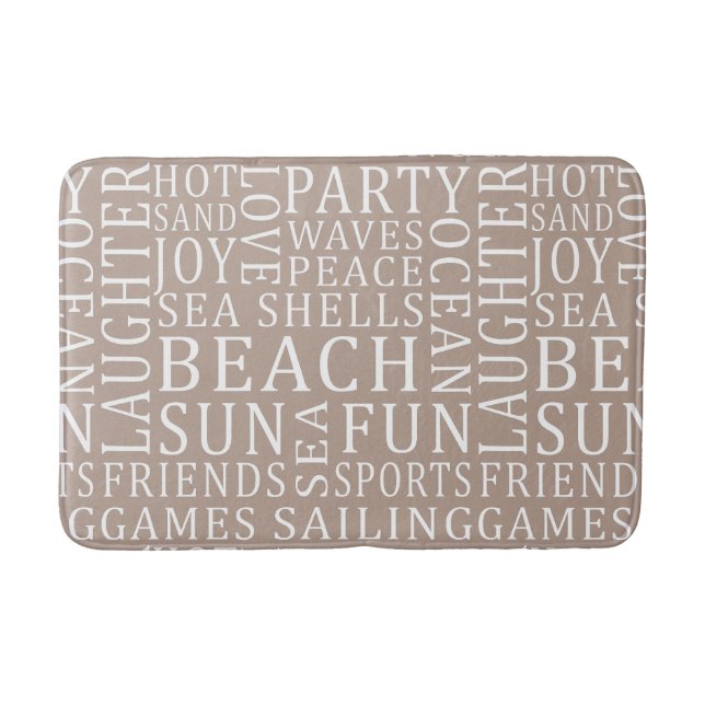 Custom Colour Beach House bath mats (Front)
