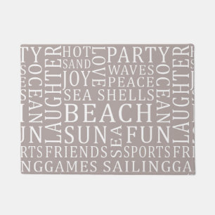 Custom Colour Beach House door mats