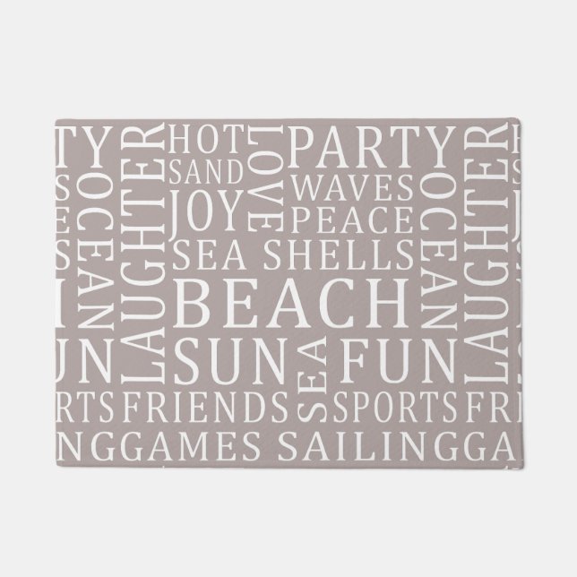 Custom Colour Beach House door mats (Front)