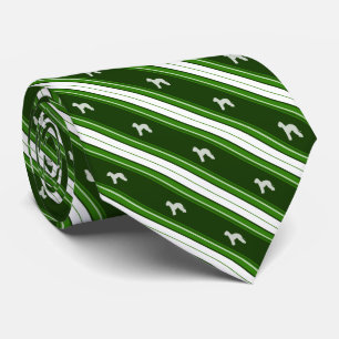 Custom Colour Bedlington Terrier Striped Tie