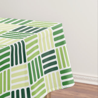 Custom Colour Boxy Crisscross Pattern Tablecloth