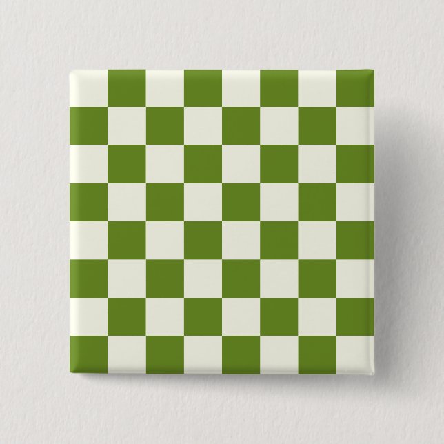 Custom Colour Chess Board 15 Cm Square Badge (Front)