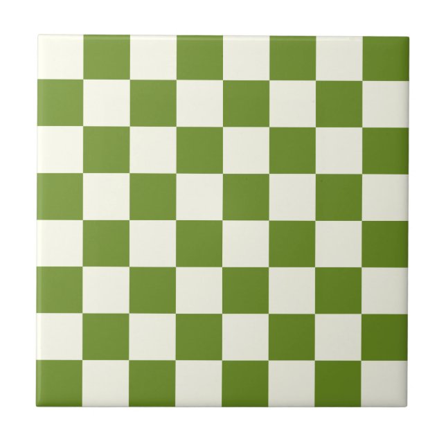 Custom Colour Chess Board Ceramic Tile (Front)