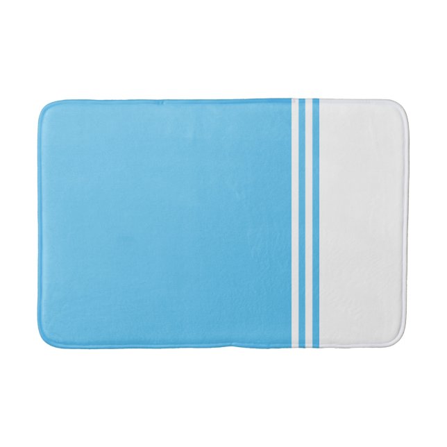 Custom Colour Chic: Modern & Simple Design Templat Bath Mat (Front)