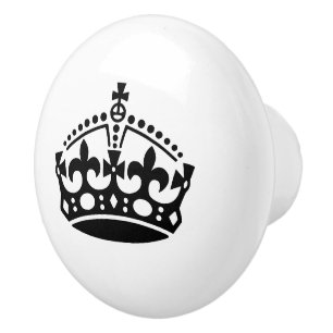 Custom colour crown door and drawer knob