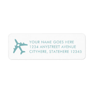 Custom Colour Destination Wedding Return Address Return Address Label