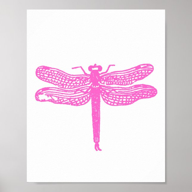 Custom Colour Dragonfly Print (Front)