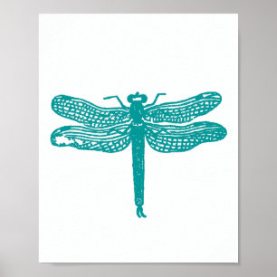 Custom Colour Dragonfly Print