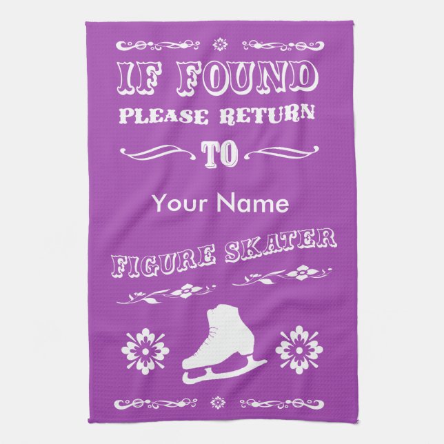 Custom Colour Figure Skating Wipe Towel (Vertical)