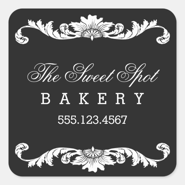 Custom Colour Filigree Stickers (Front)