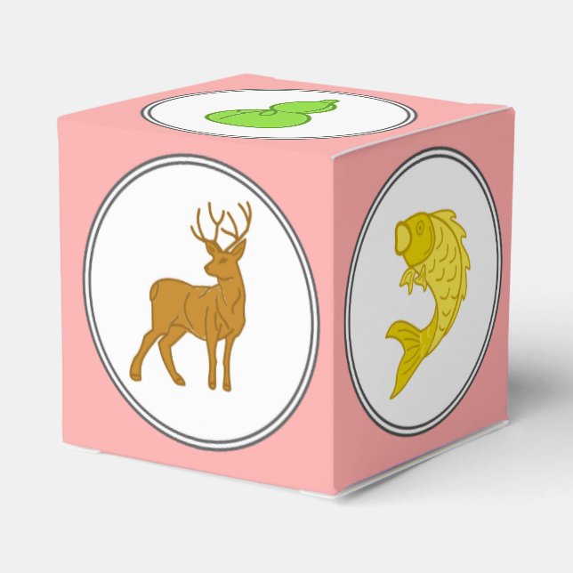 Custom Colour Fish Prawn Crab Dice Game Novelty Favour Box (Back Side)