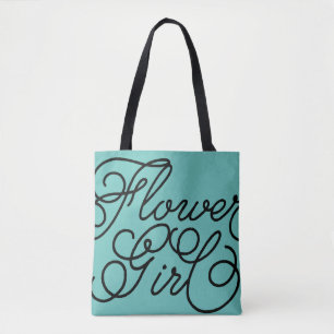 Custom Colour Flower Girl Tote Bag