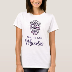 Custom Colour Galaxy Sugar Skull Day of the Dead T-Shirt