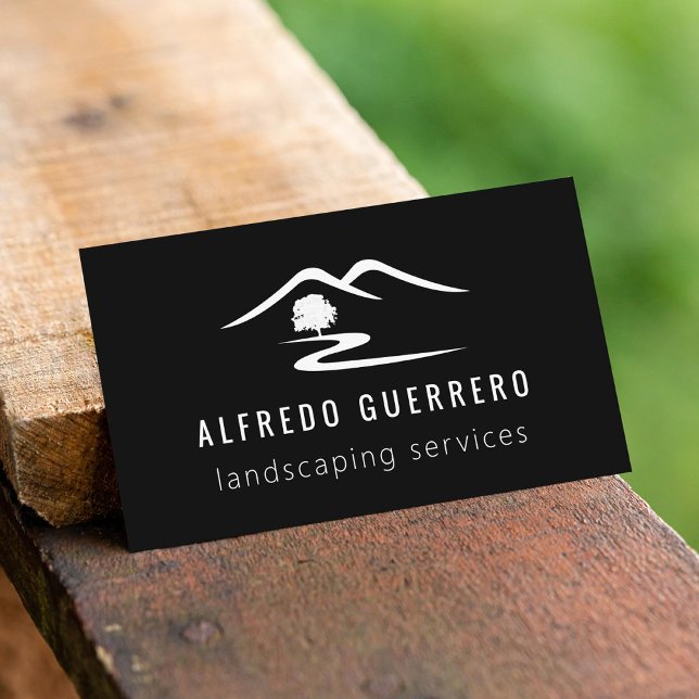 Custom Colour Gardener Landscaping Business Card (Creator Uploaded)