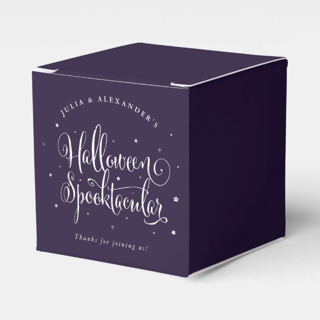 Custom Colour Halloween Spooktacular Favour Box (Front Side)