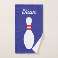 Custom colour hand towel for bowling lover