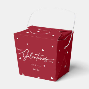 Custom Colour Happy Galentine's Day + Hearts Favour Box