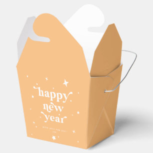 Custom Colour Happy New Year + Stars Favour Box