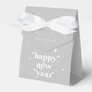 Custom Colour Happy New Year + Stars Favour Box