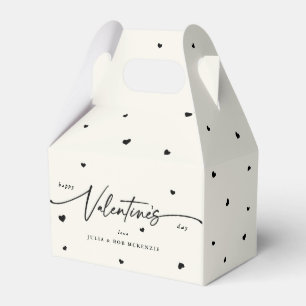 Custom Colour Happy Valentine's Day + Hearts Favour Box