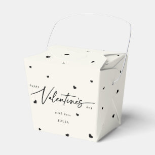 Custom Colour Happy Valentine's Day + Hearts Favour Box