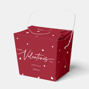 Custom Colour Happy Valentine's Day + Hearts Favour Box