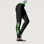 Custom Colour | "Holy Hiit" Workout Leggings<br><div class="desc">Fun and trendy workout design. You can either rock the "Holy Hiit" look or add your own custom text. Choose your legging colour and text colour by clicking on "customise it" and then the small eye dropper. Need help personalising this product? Please use the contact button below and we will...</div>