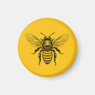 Custom colour honey bee magnet