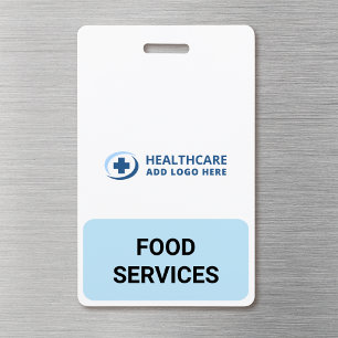 Custom Colour Hospital Cafeteria Companion ID Badge