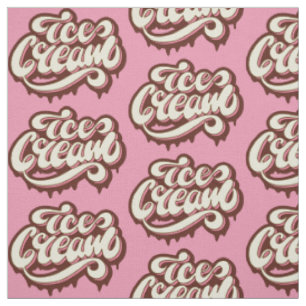 Custom colour Ice Cream fabric