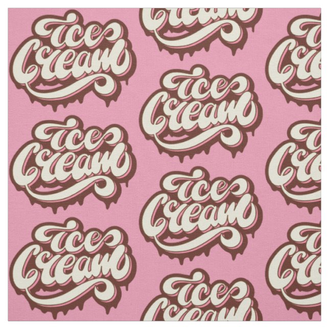 Custom colour Ice Cream fabric (Swatch)