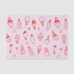 Custom Colour Ice Cream Print Tissue Paper