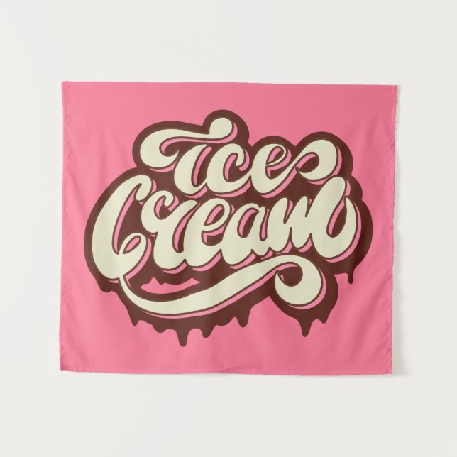 Custom colour Ice Cream tapestry (Front (Horizontal))
