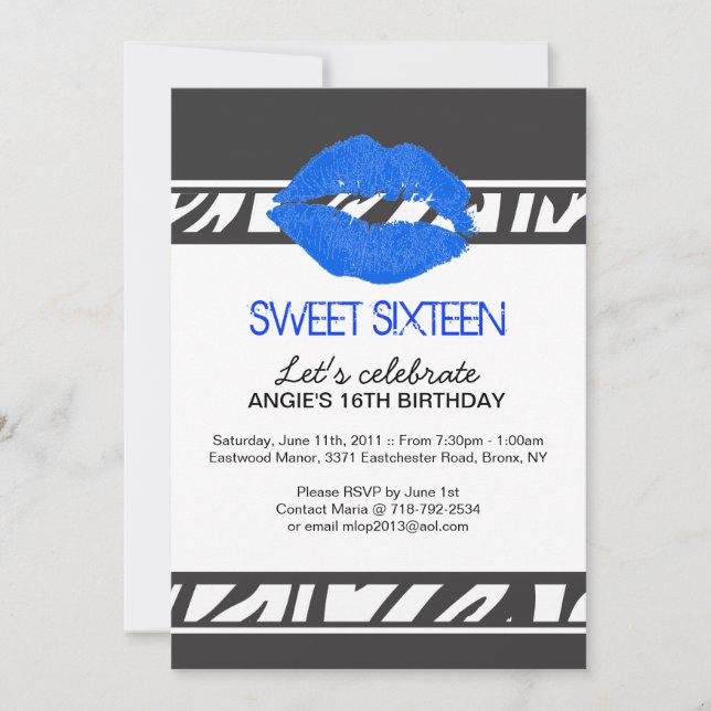 Custom Colour Invitation (Front)