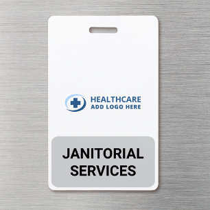 Custom Colour Janitor Janitorial Services Companio ID Badge