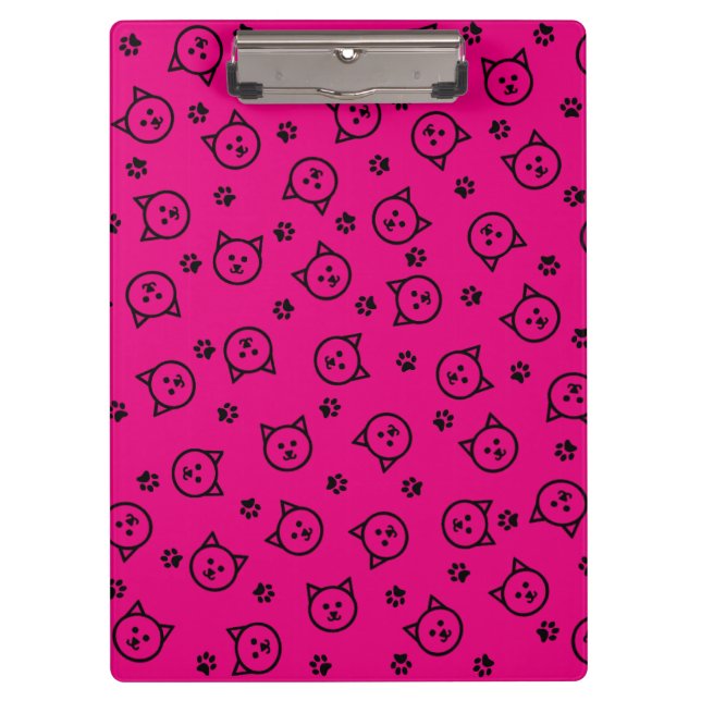 Custom Colour Kitty Pattern Clipboard (Front)