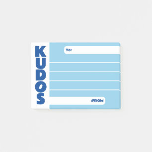 Custom colour kudos employee recognition post-its post-it notes