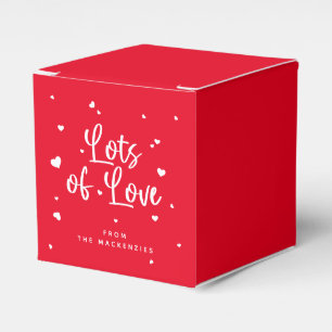 Custom Colour Lots of Love + Hearts Favour Box