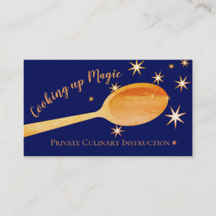 Custom colour magic spoon culinary business card
