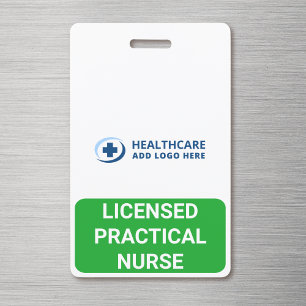 Custom Colour Medical Role Nurse LPN Companion ID Badge