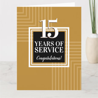 Custom colour milestone employee anniversary card