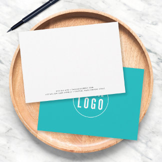 Custom Colour Minimalist Modern Add Logo Business Card