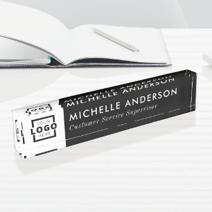 Custom Colour Modern Minimalist Business Logo Nameplate
